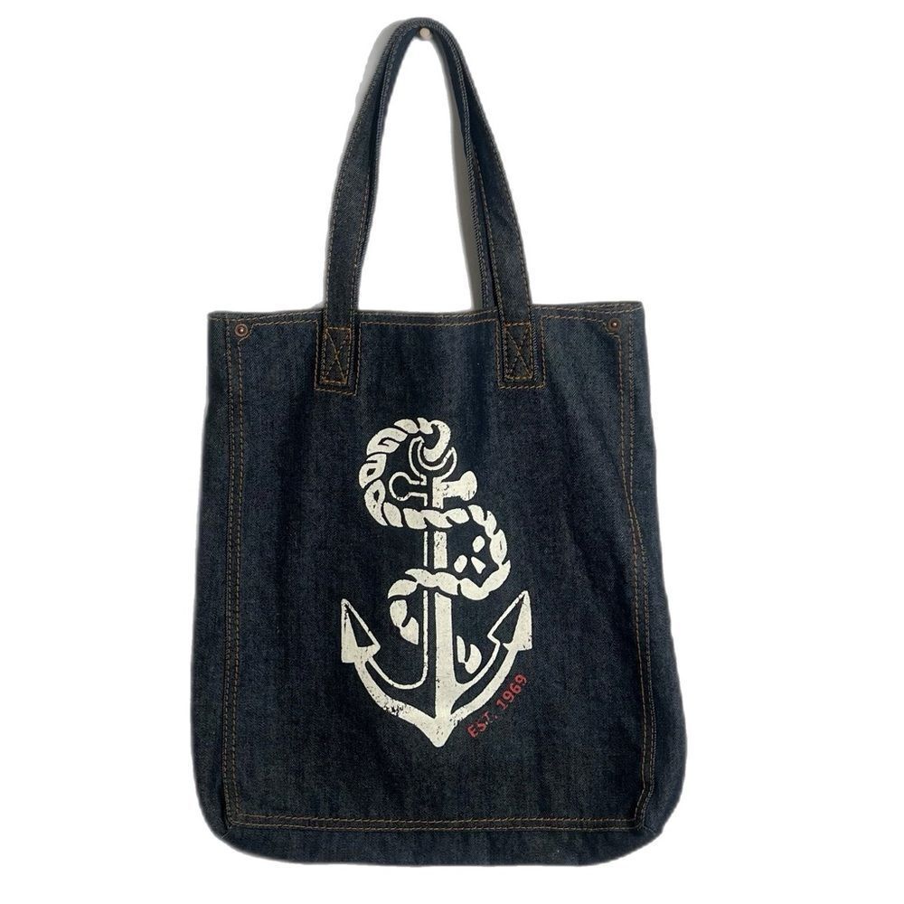 Gap Denim Anchor Rope Tote Bag